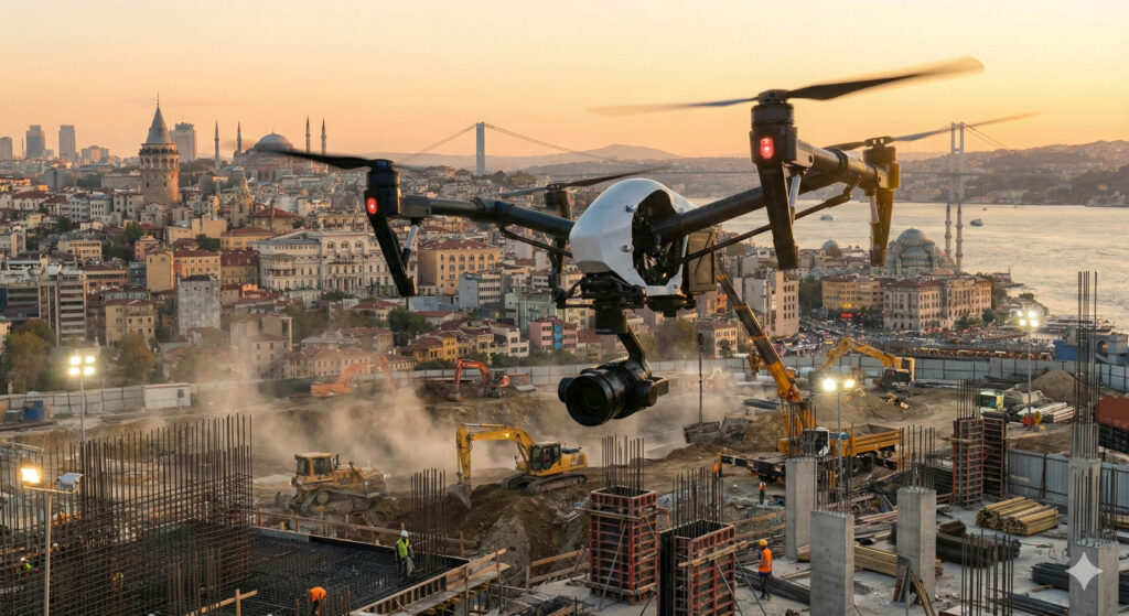 Drone ile İnşaat ve Şantiye Çekimi 2 Şantiye Çekimi